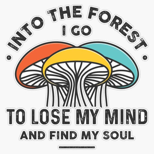 Leo70 - Generic And Into The Forest I Go To Lose My Mind And Find My Soul Sticker Vinyl Decal Wall Laptop Window Car Bumper Sticker 5 inches